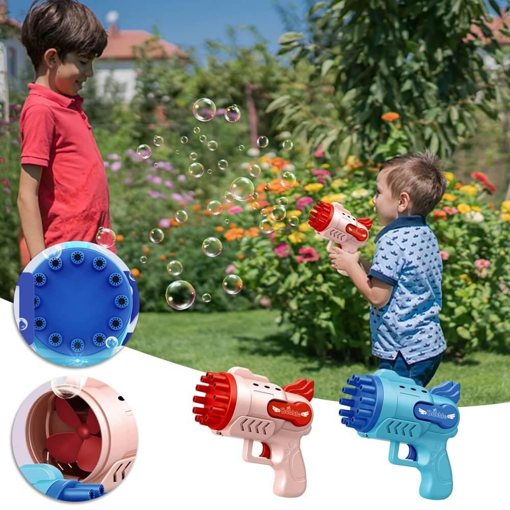 Arminha Lança Bolhas Automático - Bubble Gun - Wshop10