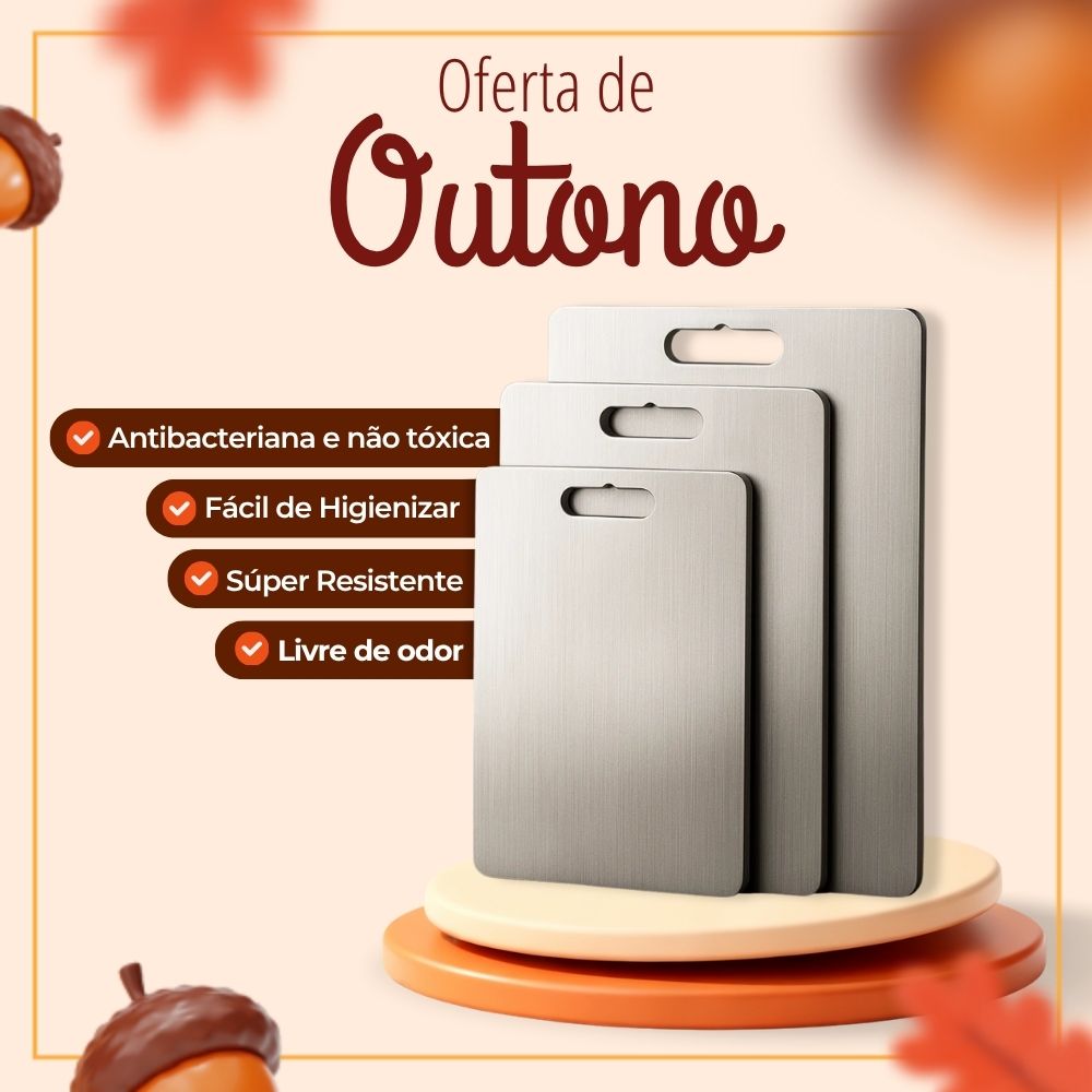 Tábua de Cozinha Titanium - Antibacteriana e Antisujeira