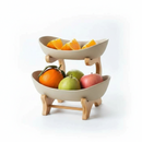 Fruteira de Mesa Cesta de Fruta Bambu