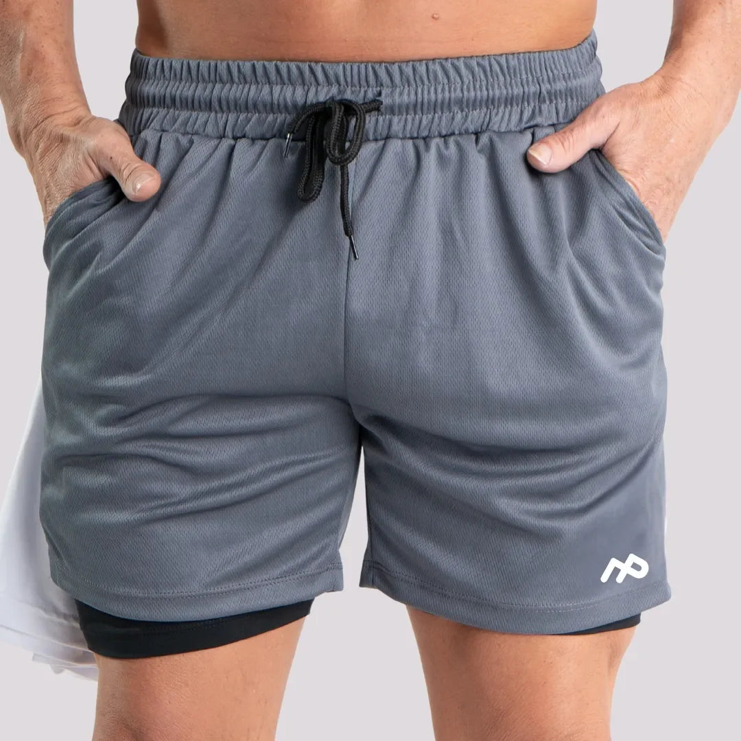 COMPRE 2 LEVE 3 - Shorts Dry-Fit de Compressão