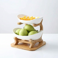 Fruteira de Mesa Cesta de Fruta Bambu