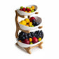 Fruteira de Mesa Cesta de Fruta Bambu