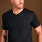 Camiseta Original Gola V Algodão Egípcio com Elastano Preta