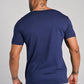 Camiseta Canoe Gola Canoa  Algodão Egípcio com Elastano Azul